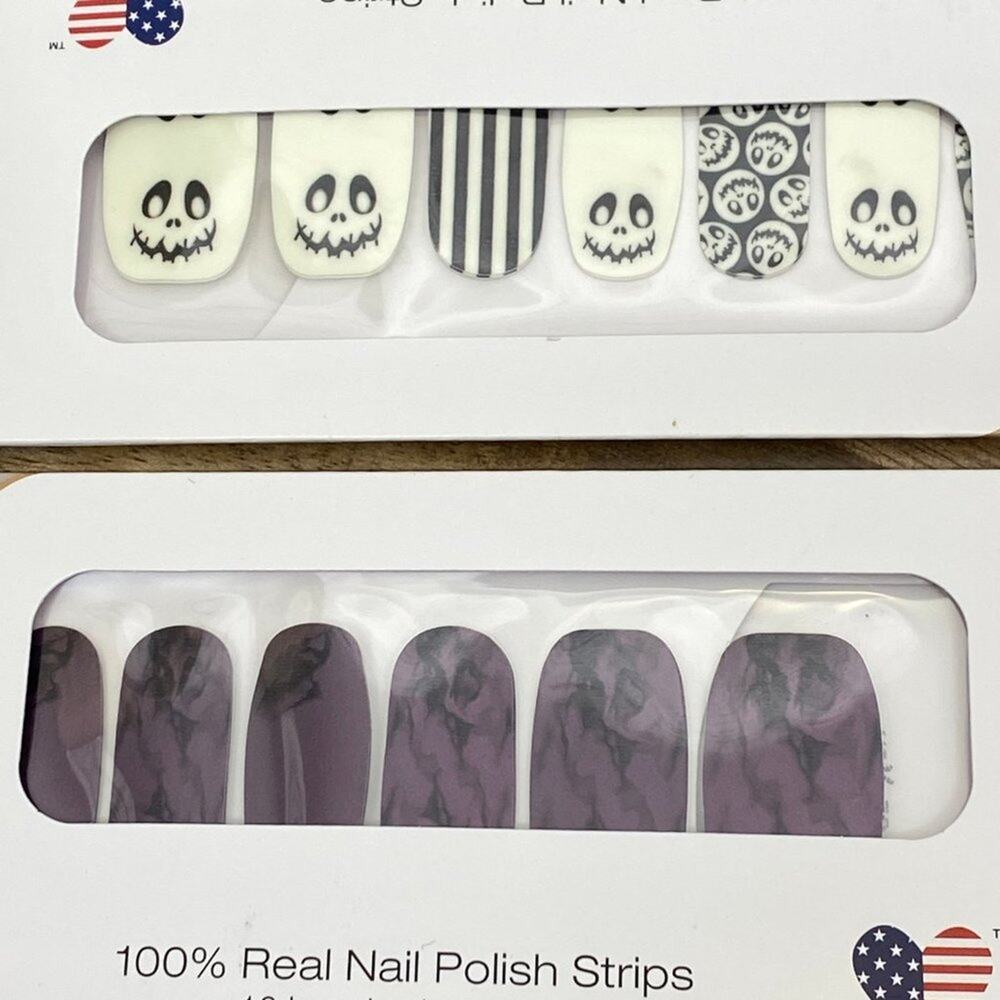 Retired Color Street Halloween Glow in the Dark Nails Boo Crew and Smokes on You